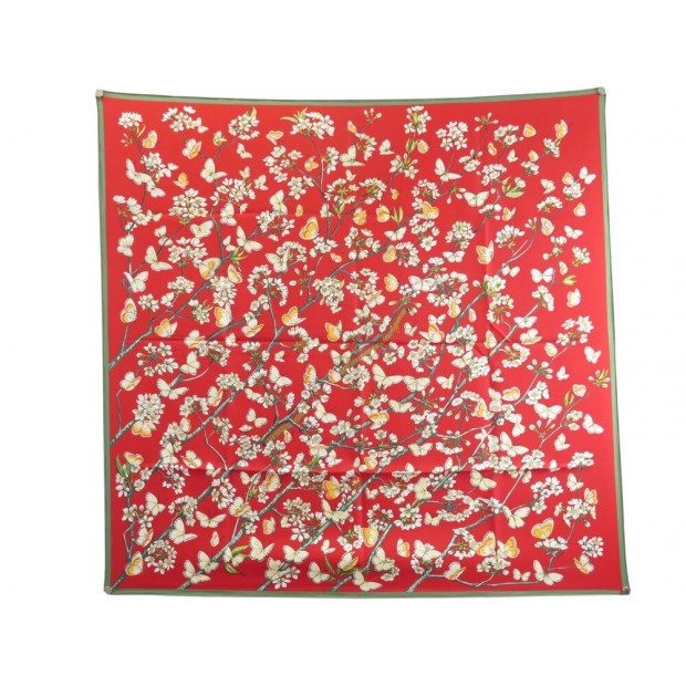 NEUF FOULARD CARRE HERMES VOL AMOUREUX DES AZURES CARRE 90 SOIE SILK SCARF 410€