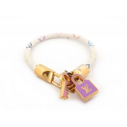 BRACELET LOUIS VUITTON LUCK IT CHARMS TOILE MONOGRAM MURAKAMI M6604 18CM 480€