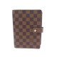 COUVERTURE AGENDA LOUIS VUITTON MM EN TOILE DAMIER EBENE R20240 DIARY COVER 480€