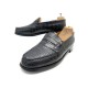 CHAUSSURES JM WESTON MOCASSINS 180 EN CUIR CROCODILE NOIR 7.5D 42 SHOES 3790€