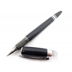 STYLO BILLE MONTBLANC STARWALKER PLATINIUM ROLLERBALL EN RESINE NOIR PEN 420€