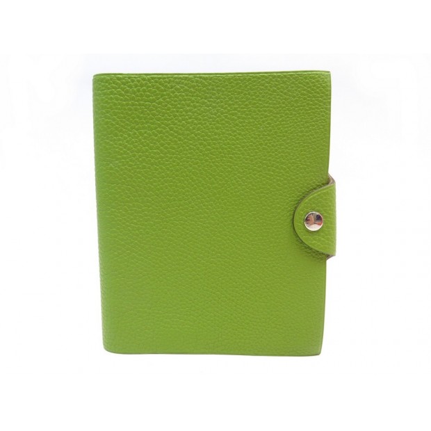 NEUF COUVERTURE DE CAHIER HERMES ULYSSE PM CUIR TOGO ANIS BOITE BOOK COVER 273€