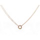 NEUF COLLIER CARTIER TRINITY 3 ORS CHAINE OR ROSE 18K + BOITE NEW NECKLACE 1390€