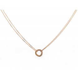 NEUF COLLIER CARTIER TRINITY 3 ORS CHAINE OR ROSE 18K + BOITE NEW NECKLACE 1390€