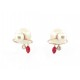 BOUCLES D'OREILLES CHRISTIAN DIOR TRIBALES PERLES DORE BOITE NEW EARRINGS 490€