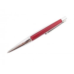 STYLO BILLE ST DUPONT DEFI EN LAQUE ROUGE PALLADIUM 405703 BOITE BALLPOINT 270€