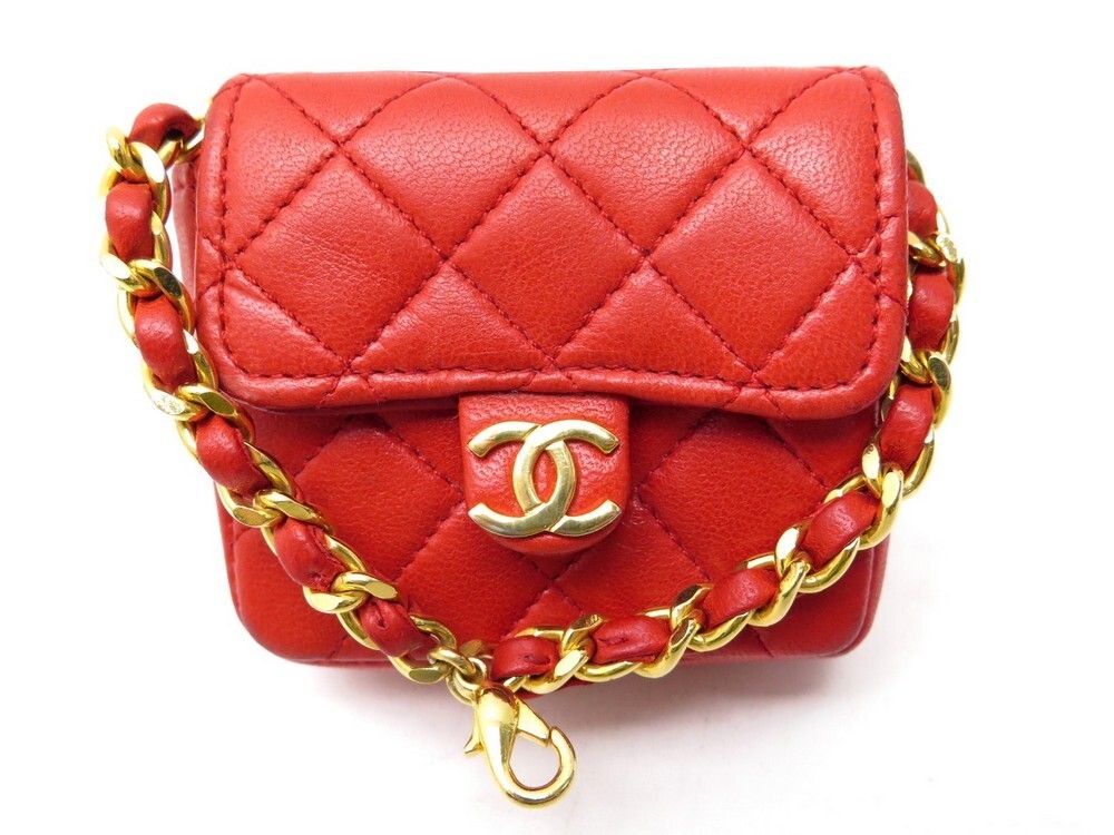 micro sac a main pochette ceinture chanel en cuir