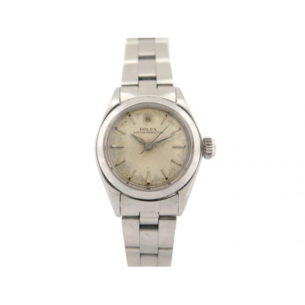 VINTAGE MONTRE ROLEX OYSTER PERPETUAL LADY 6618 24 MM AUTOMATIQUE ACIER WATCH