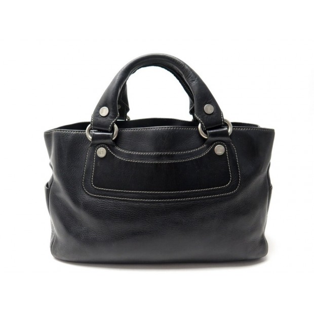 SAC A MAIN CELINE BOOGIE CABAS EN CUIR GRAINE NOIR LEATHER HAND BAG PURSE 950€