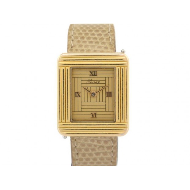 MONTRE POIRAY MA PREMIERE PM 26 MM QUARTZ EN OR & ACIER GOLD STEEL WATCH 1900€