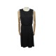 NEUF ROBE CHANEL P18098 SANS MANCHE M 40 EN SOIE NOIR NEW BLACK SILK DRESS 4240€