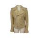 BLOUSON BALENCIAGA VESTE PERFECTO 180174 L 44 EN CUIR BEIGE LEATHER JACKET 1795€