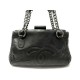 SAC A MAIN CHANEL MALETTE BOURSE LOGO CC EN CUIR AGNEAU NOIR BLACK BAG 6000€