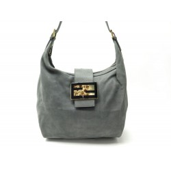 NEUF SAC A MAIN FENDI MAMA FOREVER HOBO 8BR643 CABAS CUIR GRIS HAND BAG 1380€