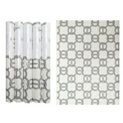 NEUF LOT 5 ROULEAUX DE PAPIER PEINT HERMES FIL D'ARGENT KAOLIN WALLPAPER 1325€