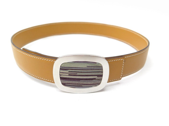 rare ceinture hermes taille 70 boucle en cuir vibrato