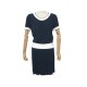 ROBE CHANEL P47914K06128 L 42 EN VISCOSE BLEU MARINE NAVY DRESS 4890€