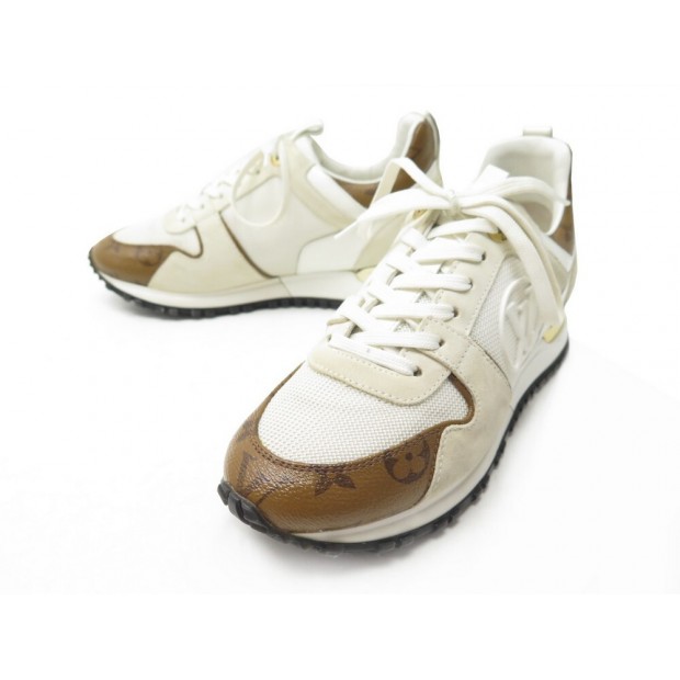 CHAUSSURES LOUIS VUITTON RUN AWAY 36.5 EN TOILE MONOGRAM CANVAS SNEAKERS 750€