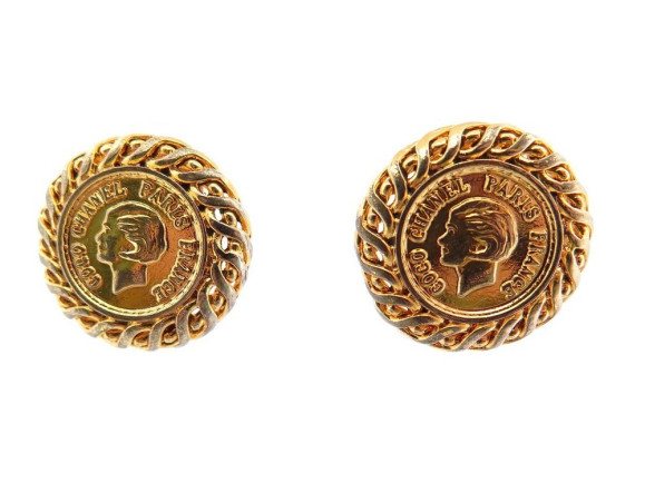  boucles d'oreilles chanel portrait coco 1996