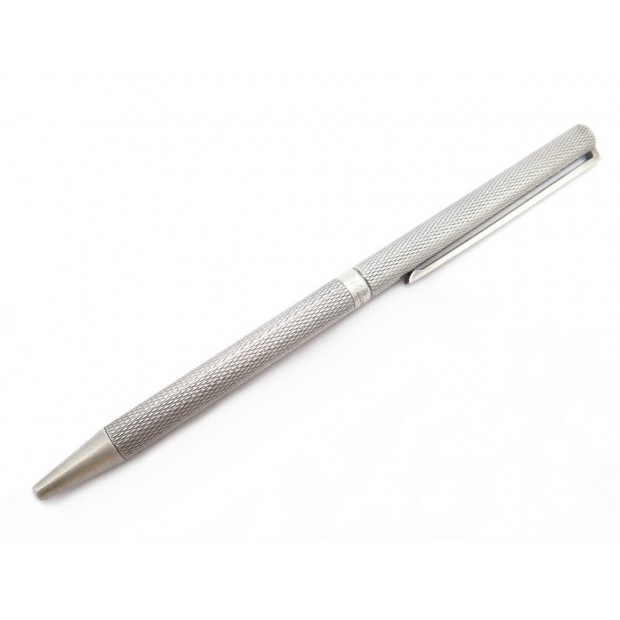 VINTAGE STYLO BILLE ST DUPONT 45180 METAL ARGENTE MATELASSE BALLPOINT PEN 270€