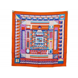 NEUF FOULARD HERMES A GARDEN OF SHAPES PEAKE CARRE 90 SOIE NEW SILK SCARF 410€