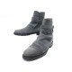 CHAUSSURES MANOLO BLAHNIK BOTTINES JODHOUR 8.5 42.5 DAIM GRIS SUEDE BOOTS 825€