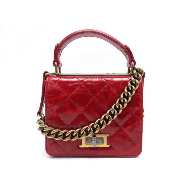 NEUF SAC A MAIN CHANEL MINI FERMOIR 2.55 CUIR MATELASSE BANDOULIERE BAG 4350€