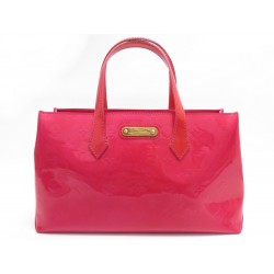 SAC A MAIN LOUIS VUITTON WILSHIRE PM CUIR MONOGRAM VERNIS FUSHIA CABAS BAG 1115€