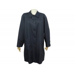 MANTEAU BURBERRY IMPERMEABLE TRENCH DROIT M 40 BLEU MARINE NAVY COAT 1690€