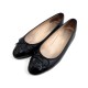 CHAUSSURES CHANEL BALLERINES A02819 38 EN CUIR NOIR + SAC BALLET FLAT SHOES 560€