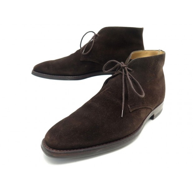 CHAUSSURES CROCKETT & JONES BOTTINES TETBURY CHUKKA 7.5E 41.5 EN DAIM SHOES 490€