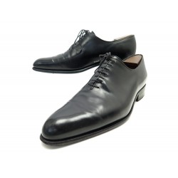 CHAUSSURES JM WESTON RICHELIEU CYCLISTE ONE CUT 402 9D 43 CUIR NOIR SHOES 985€