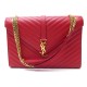 SAC A MAIN SAINT LAURENT ENVELOPPE L 396910 BANDOULIERE CUIR ROUGE HANDBAG 2250€