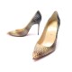 NEUF CHAUSSURES CHRISTIAN LOUBOUTIN ESCARPINS DECOLLETE 37 PYTHON BOITE 1200€