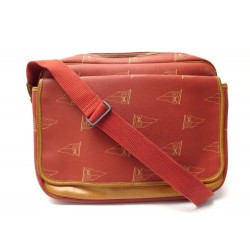 Louis Vuitton Americas Cup Calvi Messenger Bag Red Leather Plastic