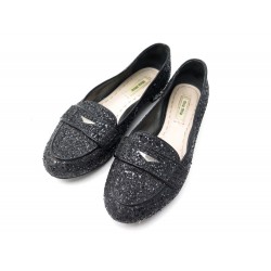 CHAUSSURES MIU MIU BALLERINES 36.5 SEQUINS PAILETTES TALONS STRASS SHOES 820€