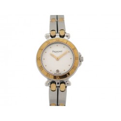 MONTRE PEQUIGNET MOOREA 7711318 23 MM QUARTZ OR & ACIER STEEL GOLD WATCH 1900€