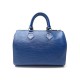 SAC A MAIN LOUIS VUITTON SPEEDY 25 M43015 CUIR EPI BLEU LEATHER HAND BAG 1410€