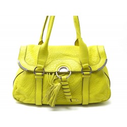 SAC A MAIN CELINE CABAS DAYDREAM EN CUIR JAUNE LEATHER HAND BAG PURSE 885€