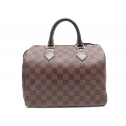 SAC A MAIN LOUIS VUITTON SPEEDY 25 EN TOILE DAMIER EBENE N41365 HAND BAG 1100€