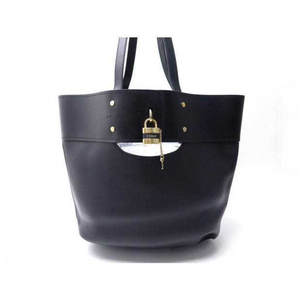 NEUF SAC A MAIN CHLOE CABAS ABY EN CUIR NOIR CHC20SS223C44001 NEW HAND BAG 990€