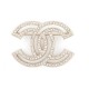 NEUF BROCHE CHANEL LOGO CC & STRASS EN METAL DORE NEW GOLDEN BROOCH 580€