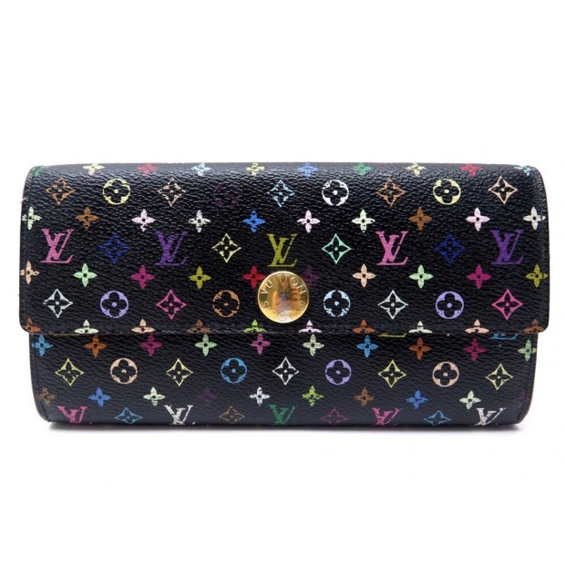 PORTEFEUILLE LOUIS VUITTON SARAH EN TOILE MONOGRAM MULTICOLORE MURAKAMI WALLET