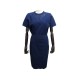 NEUF ROBE LOUIS VUITTON 1A0BRW L 42 EN VISCOSE BLEU MARINE NEW DRESS 1200€