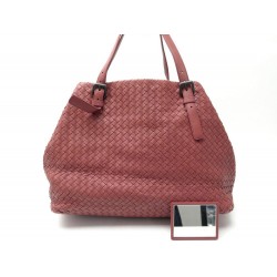 SAC A MAIN BOTTEGA VENETA CABAS FOURRE TOUT GM CUIR INTRECCIATO ROSE BAG 5900€