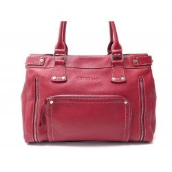 NEUF SAC A MAIN LONGCHAMP CABAS RODEO EN CUIR GRAINE ROUGE NEW HAND BAG 380€