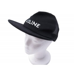 CASQUETTE CELINE LOGO EN COTON & FILET NOIR 2AUU2641M CHAPEAU CAP HAT