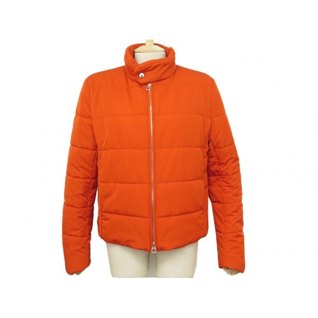 NEUF MANTEAU HERMES DOUDOUNE JOCKEY M 48 ORANGE NEW JACKET COAT 2300€