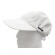 NEUF CASQUETTE HERMES VINCE EN NYLON M GRIS CLAIR CRAIE CHAPEAU NEW CAP 260€