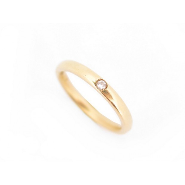 BAGUE POMELLATO ALLIANCE LUCCIOLE 49 OR JAUNE SABLE 18K DIAMANT BOITE RING 600€